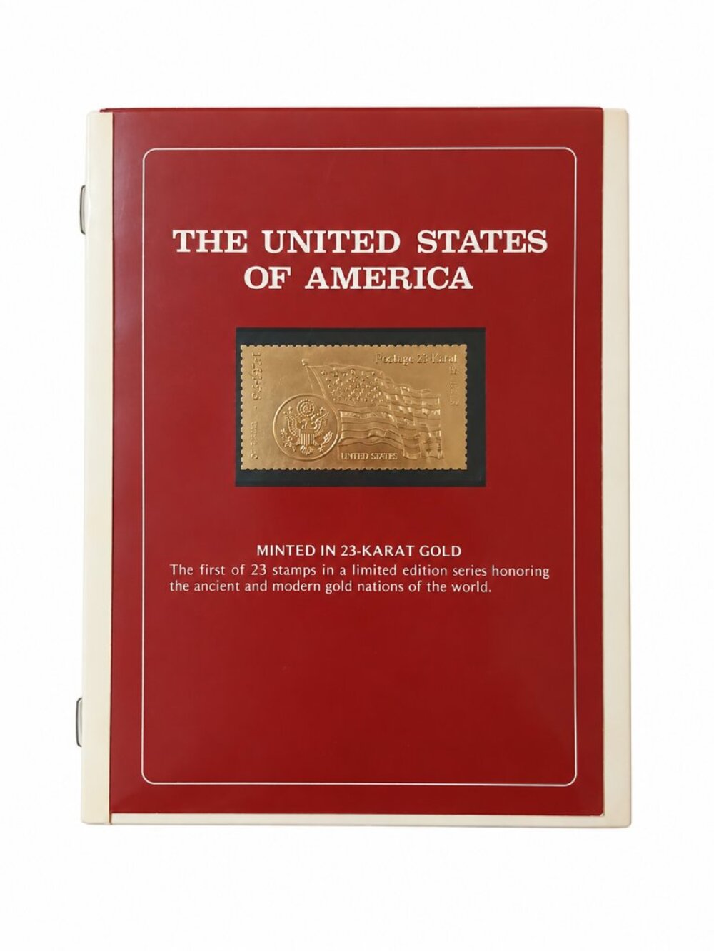 Vintage 1991 United States 23K Gold Stamp Presentation Staffa Sealand Limited Ed